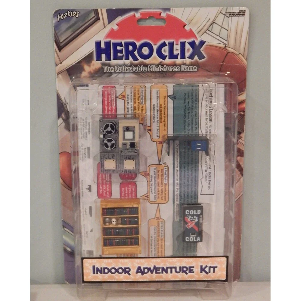 NEW Heroclix INDOOR Adventure Kit Marvel DC Wizkids Collectible Miniatures Game
